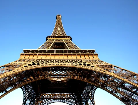 View of Paris from the Eiffel Tower second floor
